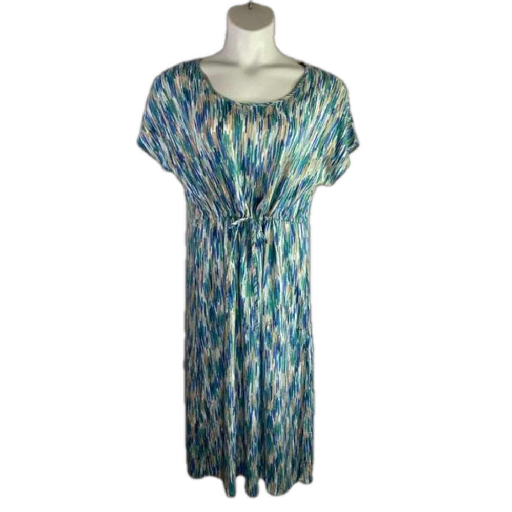 Cupshe Multi Color Drawstring Dress Size L NWT